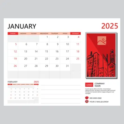 Wiro Desk Calendar Printing - calendarpress.co.za