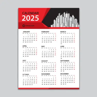 WALL CALENDAR printing 2025