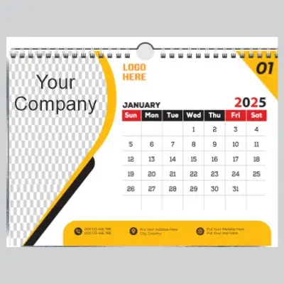 Wiro wall calendar printing